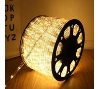 TolleTour Tuyau lumineux LED Chaîne lumineuse Éclairage Blanc chaud 20 mètres LED pour intérieur/extérieur Éclairage Noël Décoration Tuyau lumineux