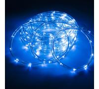 TolleTour Tuyau lumineux LED Set complet avec accessoires Chaîne lumineuse éclairage bleu 20 mètres LED pour intérieur/extérieur Noël éclairage décoration Tuyau lumineux