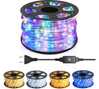 TolleTour Tuyau lumineux LED Set complet avec accessoires Chaîne lumineuse Éclairage Coloré 30 mètres LED pour intérieur/extérieur Éclairage Noël Décoration Tuyau lumineux