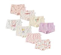 Tolmaiertu 2-12 Ans Doux Culottes en Coton pour Filles sous-vêtements Petites Filles Assorties Confortable Culotte 8 Pièces