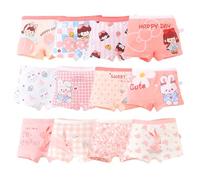 Tolmaiertu Culotte Filles Coton Confort Slips Shorty Panty Petites Filles Assorties Culottes 2-14 Ans (12 Pièces)