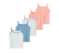 Tolmaiertu Filles Camisole Coton Gilets sous-vêtements Imprimés Débardeurs Doux sans Manches Enfants Gilets pour 2-10 Ans / 5 Pack