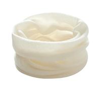 Tolospace Cache-cou d'hiver tricoté en fausse laine pour femme - Écharpe tube douce et légère pour temps froid, blanc, 23x40cm/9"x15.7"