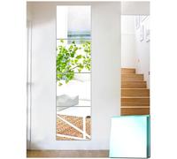 TOLOVIC Miroir Mural Grand Miroir Mural 4 Pièces Miroir adhesif Mural Verre Miroir Décoration pour Salon Chambre Entrée Salle de Bain