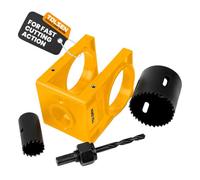 Tolsen Kit d'installation de serrure de porte, jaune, lot de 25 pièces