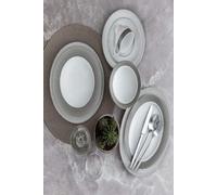 Tolstoy Service de table Set-84-pièces gris déco