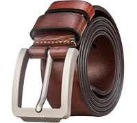 Tolumo Ceintures en cuir pleine fleur à boucle ardillon pour hommes, idéales pour les vêtements de travail en jean décontractés