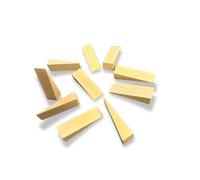 Tolux Cale en bois, Cale en bois dur, Cale de montage, Cale de nivellement, Butée de porte en bois, Outil pratique pour la construction et divers projets de bricolage, taille 80x25x20 mm, 10 pcs