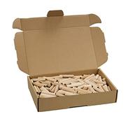 Tolux Goujon en Bois 10x50 mm, Lot de 250 Pièces, Tourillons et Chevilles en Hêtre de Haute Qualité Selon la Norme DIN 68150
