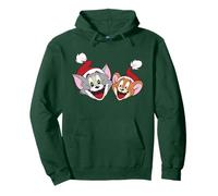 Tom and Jerry Best Pals Christmas Santa Hats Sweat à Capuche