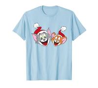 Tom and Jerry Best Pals Christmas Santa Hats T-Shirt
