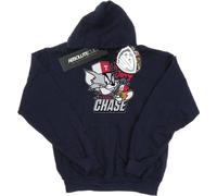Tom And Jerry - "Cat & Mouse Chase" sweat à capuche pour homme BI19103 (L) (Bleu marine)