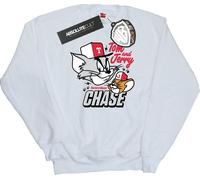 Tom And Jerry - "Cat & Mouse Chase" Sweat-shirt pour homme BI46984 (XXL) (Blanc)
