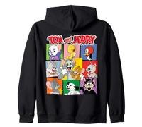 Tom and Jerry Character Squares Sweat à Capuche