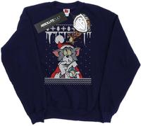 Tom And Jerry - "Christmas Fair Isle" Sweatshirt für Damen BI11784 (M) (Marineblau)