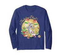 Tom and Jerry Christmas Holiday Cheer Manche Longue