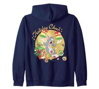 Tom and Jerry Christmas Holiday Cheer Sweat à Capuche