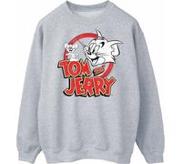 Tom And Jerry - "Distressed Logo" Sweatshirt für Damen BI48239 (XL) (Grau)