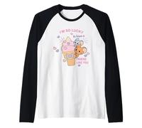 Tom and Jerry Gokko Ice Cream Friends Manche Raglan