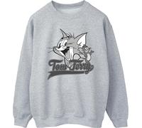 Tom And Jerry - "Greyscale Square" Sweatshirt für Herren BI47082 (M) (Grau)