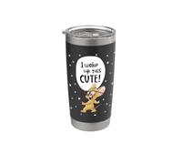 Tom and Jerry I Woke Up This Cute! Gobelet isotherme en acier inoxydable double paroi
