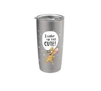 Tom and Jerry I Woke Up This Cute! Gobelet isotherme en acier inoxydable double paroi