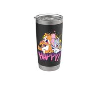 Tom and Jerry Jerry and Nibbles Happy! Gobelet isotherme en acier inoxydable double paroi