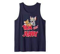 Tom and Jerry Leaning with Logo Débardeur