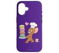 Tom and Jerry Macaron Love Coque pour iPhone 16