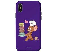 Tom and Jerry Macaron Love Coque pour iPhone X/XS