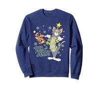 Tom and Jerry Merry Christmas Tinsel Tangle Sweatshirt