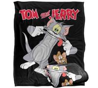 Tom And Jerry Silly Faces Plaid ultra doux au toucher soyeux - 152 x 127 cm