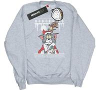 Tom And Jerry - Sweat-shirt "Christmas Fair Isle" pour femme BI11784 (M) (Gris chiné)