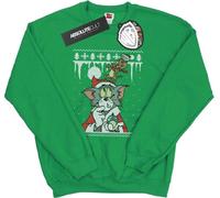 Tom And Jerry - Sweat-shirt "Christmas Fair Isle" pour homme BI47003 (L) (Vert irlandais)