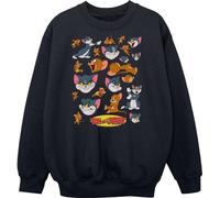 Tom And Jerry - Sweat-shirt garçon "Many Faces" BI48236 (140-146) (Noir)