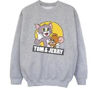 Tom And Jerry - Sweat-shirt garçon "Sketch Logo" BI38057 (128) (Gris)