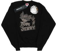 Tom and Jerry - Sweat-shirt pour homme BI1892 (S) (Noir)