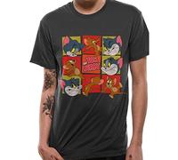 Tom And Jerry - T-Shirt In A Tube- Squares (S)