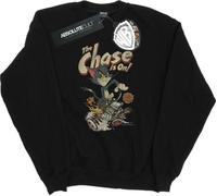 Tom And Jerry - "The Chase Is On" Sweat-shirt pour garçon BI37856 (128) (Noir)