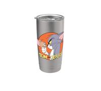 Tom and Jerry Vintage Frenemies Gobelet isotherme en acier inoxydable double paroi