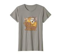 Tom and Jerry Water Damaged T-Shirt, Femme, Ardoise, XXL