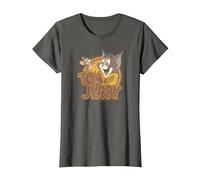 Tom and Jerry Water Damaged T-Shirt, Femme, Asphalte, 3XL