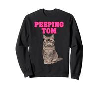 Tom Chat Peeping avec des Spectacles Sweatshirt