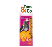 Tom&Co Stick pour Grand Perruches&perroquet Miel/oeuf 2x80g