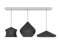 Tom Dixon Beat Pendant System Black LED Pendelleuchte, Trio Linear