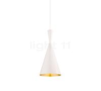 Tom Dixon Beat Tall Suspension LED blanc/laiton Ce luminaire comporte des modules à LED prémontés de classes énergétiques A A++, A+, A