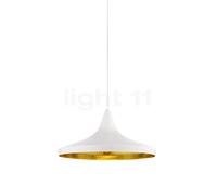 Tom Dixon Beat Wide Suspension LED blanc/laiton , Vente d'entrepôt, neuf, emballage d'origine