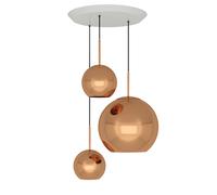 Tom Dixon Copper Pendant System Pendelleuchte, Trio Round