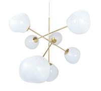 Tom Dixon Melt Chandelier Large Opal LED Kronleuchter, Opal / Gold