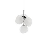 Tom Dixon Melt Mini Suspension LED 4 foyers opale/argenté Ce luminaire comporte des modules à LED prémontés de classes énergétiques A A++, A+, A